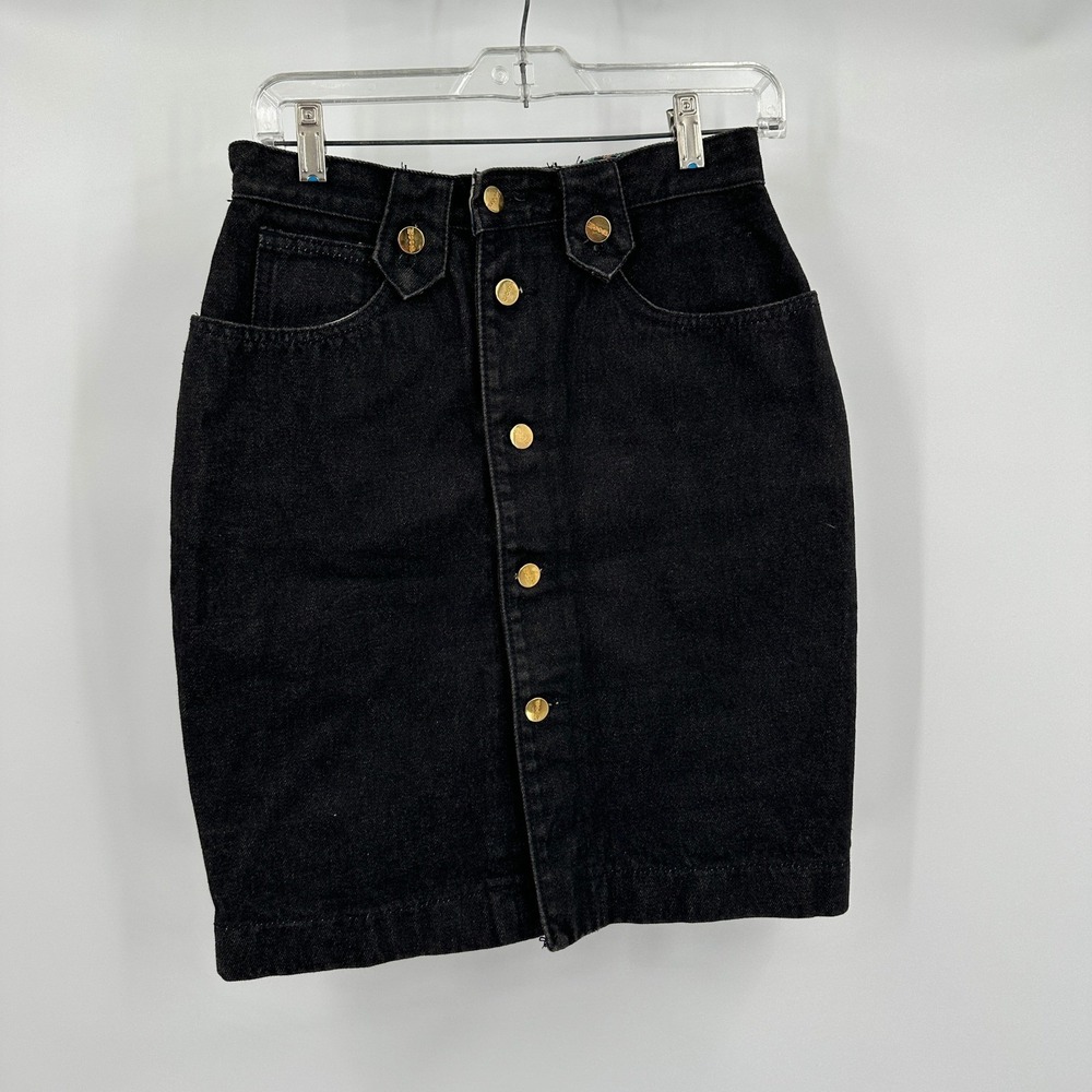 Vintage Womens Y2K Retro Grunge Denim Mini Skirt Size 9 Indie Goth Punk Rocker
